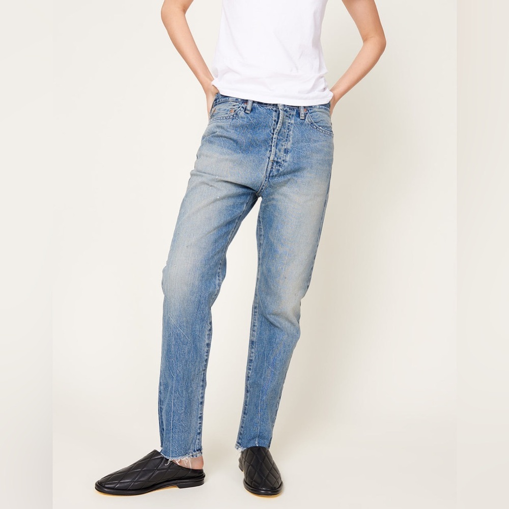 Chimala Selvedge Denim Narrow Tapered Cut in Vintage Medium Size 29